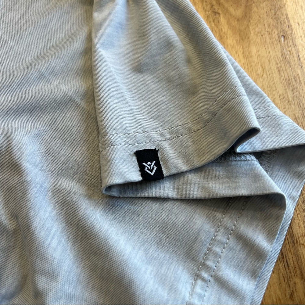 Veece Men’s XXL Polo Shirt Gray Striped Performance Stretch - Picture 7 of 10